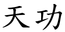 天功 (楷體矢量字庫)