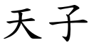 天子 (楷体矢量字库)