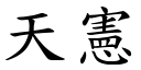 天宪 (楷体矢量字库)