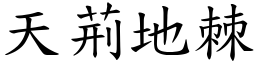 天荊地棘 (楷體矢量字庫)