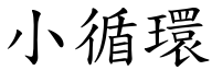 小循环 (楷体矢量字库)