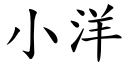 小洋 (楷體矢量字庫)