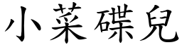 小菜碟兒 (楷體矢量字庫)