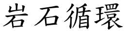 岩石循环 (楷体矢量字库)