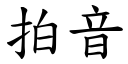 拍音 (楷体矢量字库)