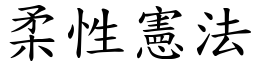 柔性宪法 (楷体矢量字库)