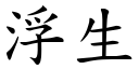 浮生 (楷体矢量字库)