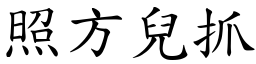 照方儿抓 (楷体矢量字库)