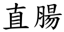 直肠 (楷体矢量字库)