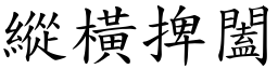 縱橫捭闔 (楷體矢量字庫)