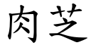 肉芝 (楷体矢量字库)