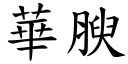 华腴 (楷体矢量字库)