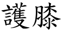 护膝 (楷体矢量字库)