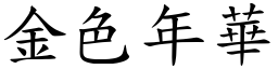 金色年华 (楷体矢量字库)