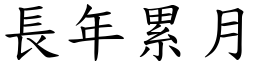 长年累月 (楷体矢量字库)