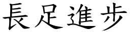 长足进步 (楷体矢量字库)