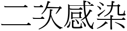 二次感染 (宋體矢量字庫)