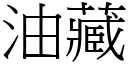 油藏 (宋体矢量字库)