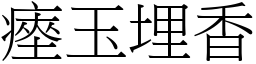 瘞玉埋香 (宋體矢量字庫)