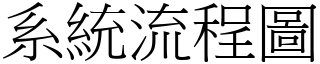 系統流程圖 (宋體矢量字庫)