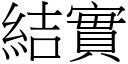 结实 (宋体矢量字库)