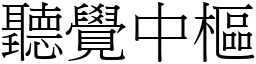 听觉中枢 (宋体矢量字库)