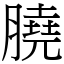 膮 (宋体矢量字库)