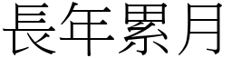 长年累月 (宋体矢量字库)