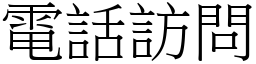 电话访问 (宋体矢量字库)