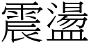 震盪 (宋体矢量字库)